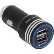 USB avto - polnilec KRUGER-MATZ 2xUSB 4800mA s funkcijo Quick Charge 3.0