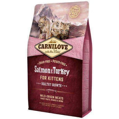 Carnilove Cat Kitten Salmon & Turkey – Healthy Growth - Lazac és Pulyka Hússal 2kg (VAT006201)