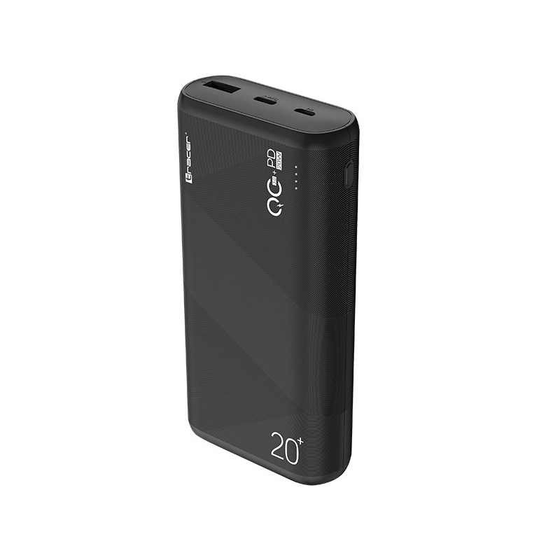 Tracer Amos Power Bank 20000mAh - Fekete (TRABAT47094)