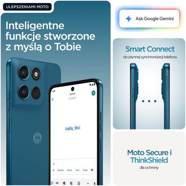 Motorola moto g57 power 17,1 cm (6.72") Dual SIM Android 16.0 5G USB Type-C 12 GB 256 GB 7000 mAh Blauw