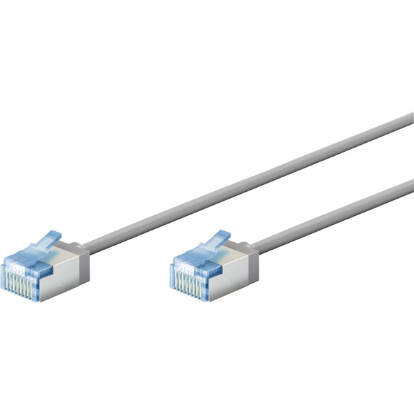 goobay LAN-Kabel CAT6A 1m grau