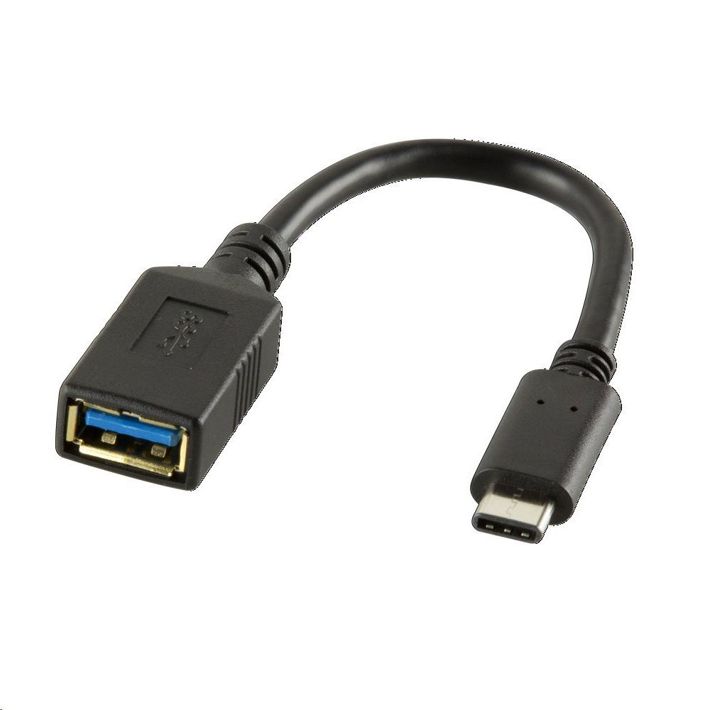 LogiLink USB 3.1 Gen1 USB C típus apa - A típus anya adapter kábel (CU0098) (CU0098)