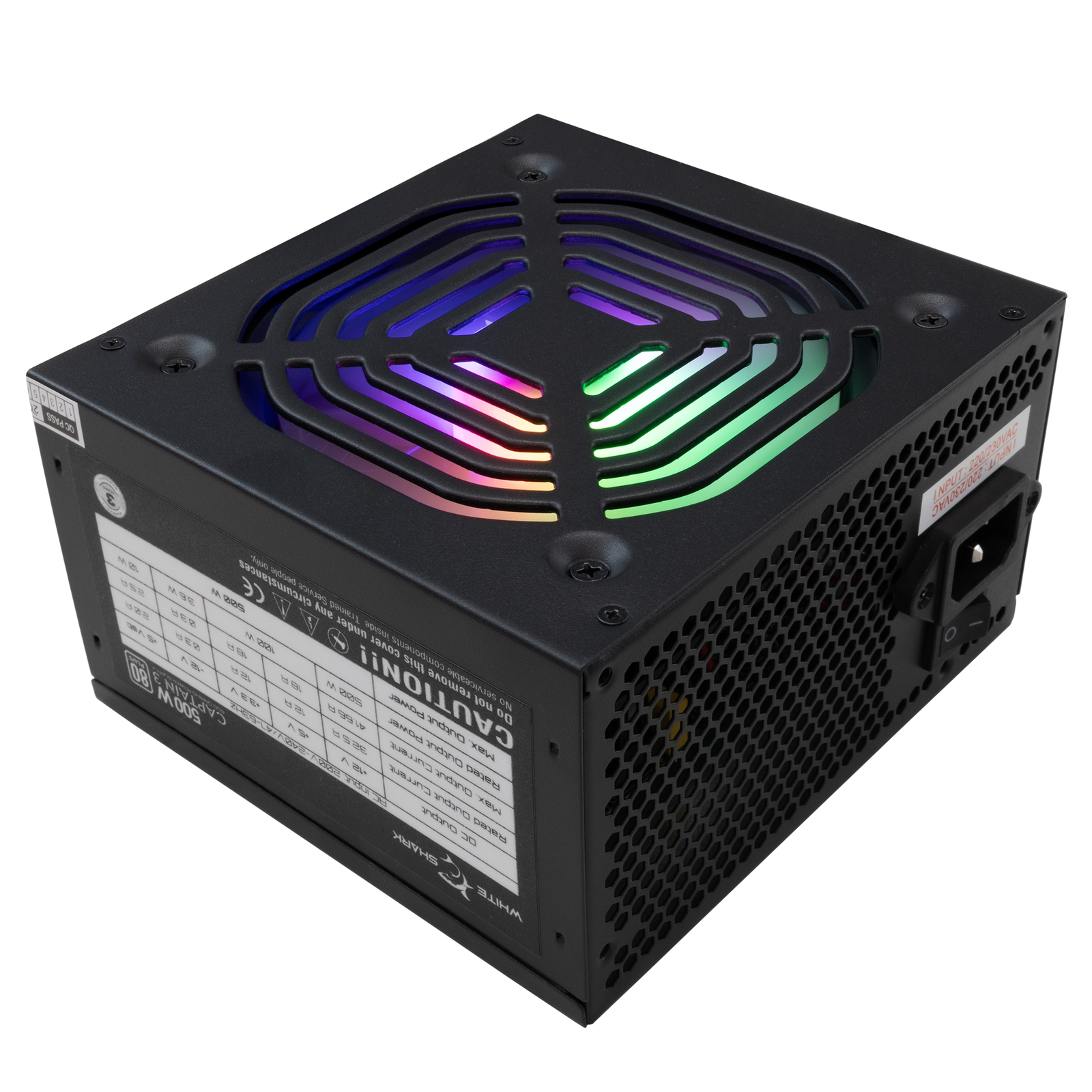 White Shark GPSU-W500F Captain 3 500W 80+ RGB