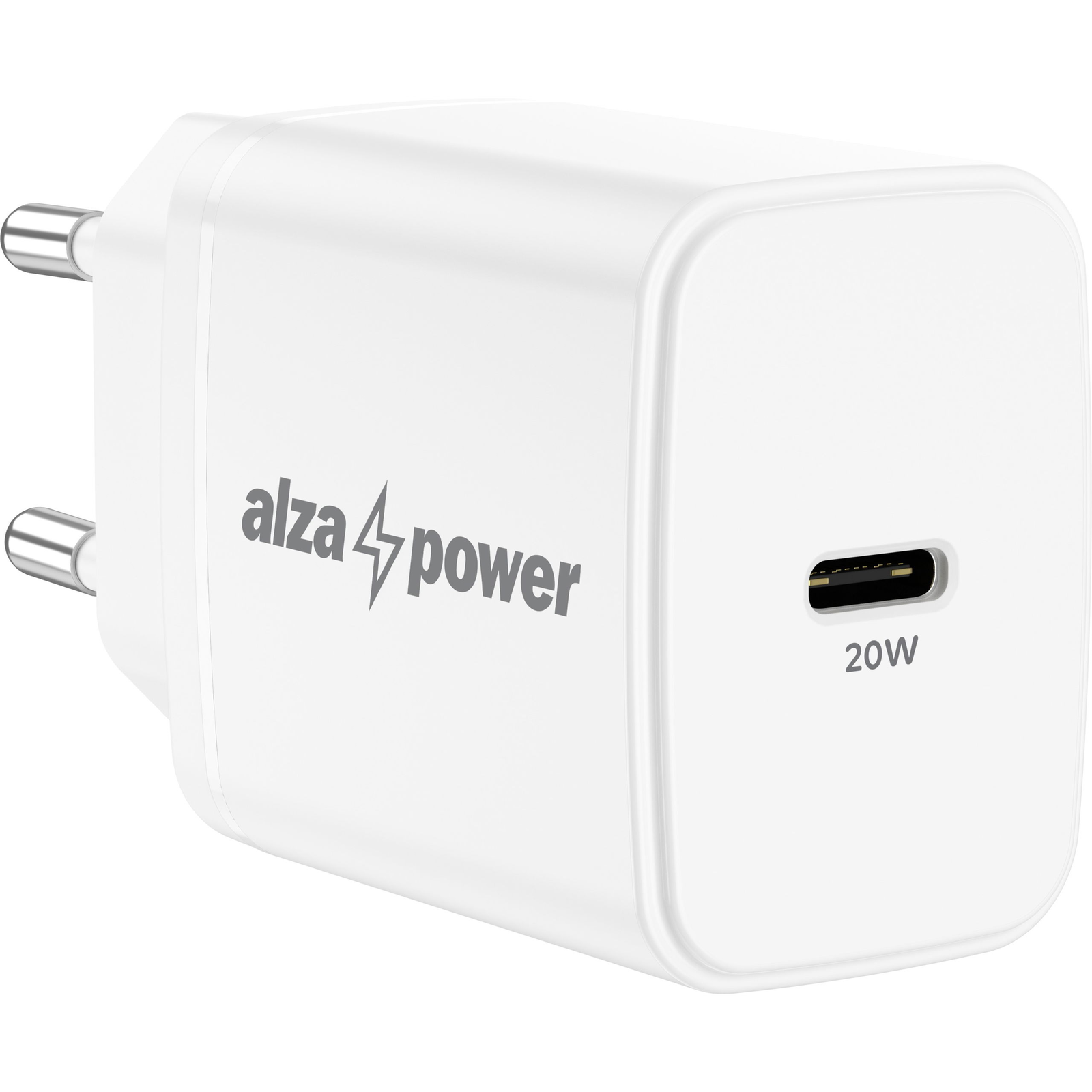AlzaPower A110 Fast Charge 20 W töltőfej, fehér (APW-CCA110W)
