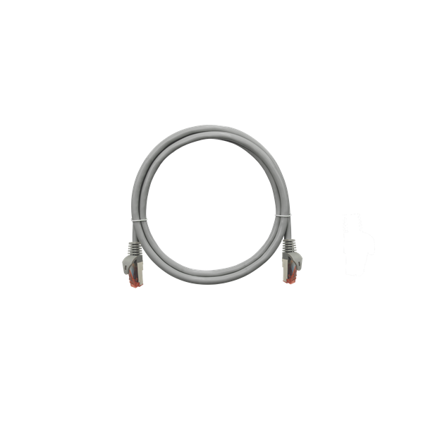 NIKOMAX Patch kábel S/FTP CAT6a LSOH, Essential Series,  10m, szürke