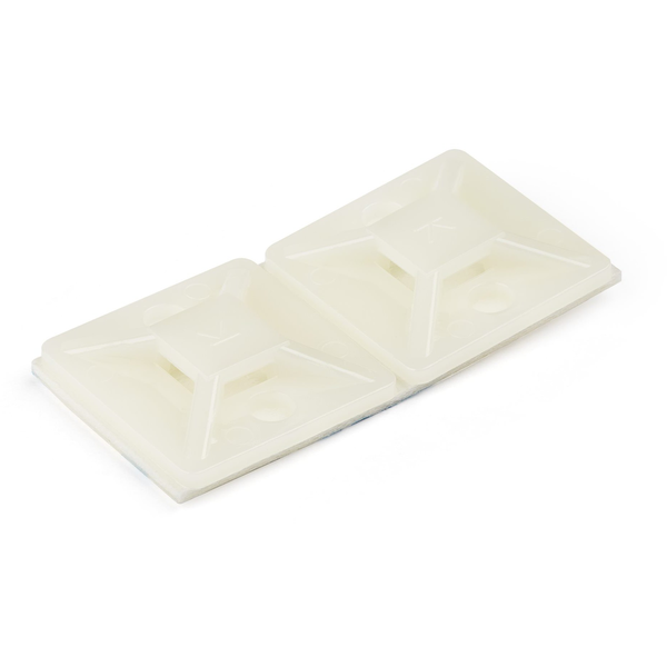 StarTech.com CBMCTM2 kabelbindersokkel Wit Nylon 100 stuk(s)