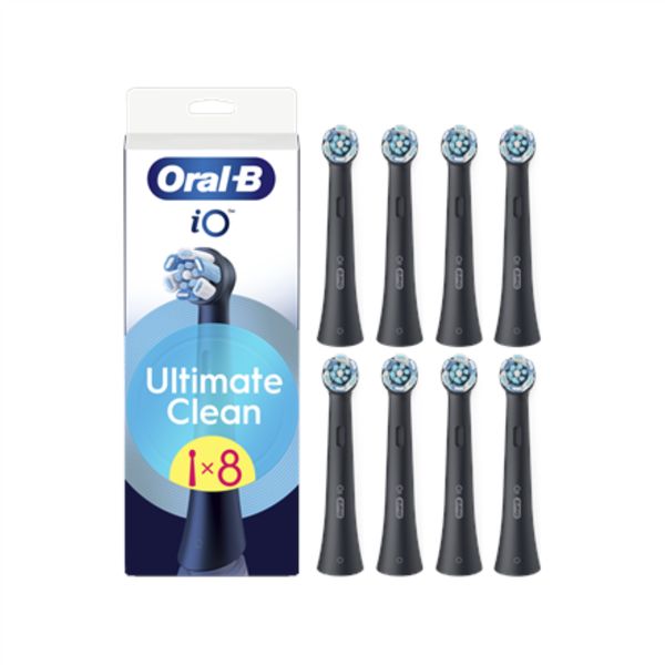 Oral-B iO Ultimate Clean Elektromos fogkefe Pótfej - Fekete (8db)