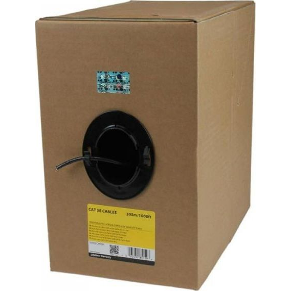 StarTech.com WIR5ECMRBK netwerkkabel 304,9 m Cat5e U/UTP (UTP)