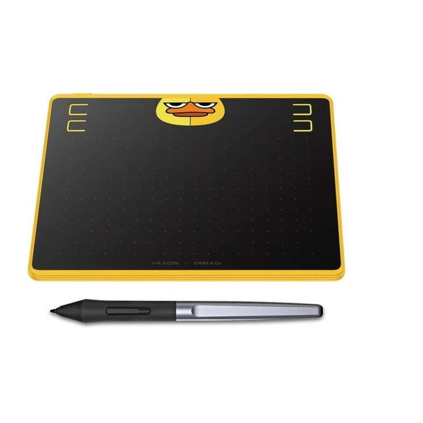 Huion HS64SE Digitális Rajztábla 16 x 10.2 cm - Fekete / Sárga