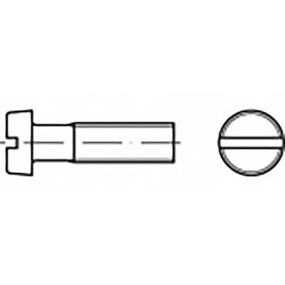 TOOLCRAFT TO-6865194 Hengeres fejű csavar M3 5 mm Egyeneshornyú Sárgaréz 200 db (TO-6865194)