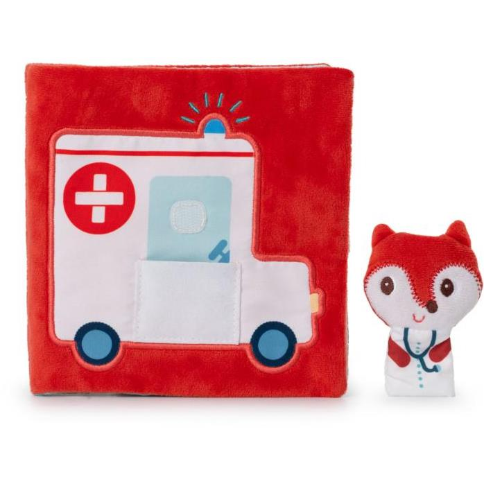 Lilliputiens Textil könyv és ujjbáb - Alice orvos (9782390590354)