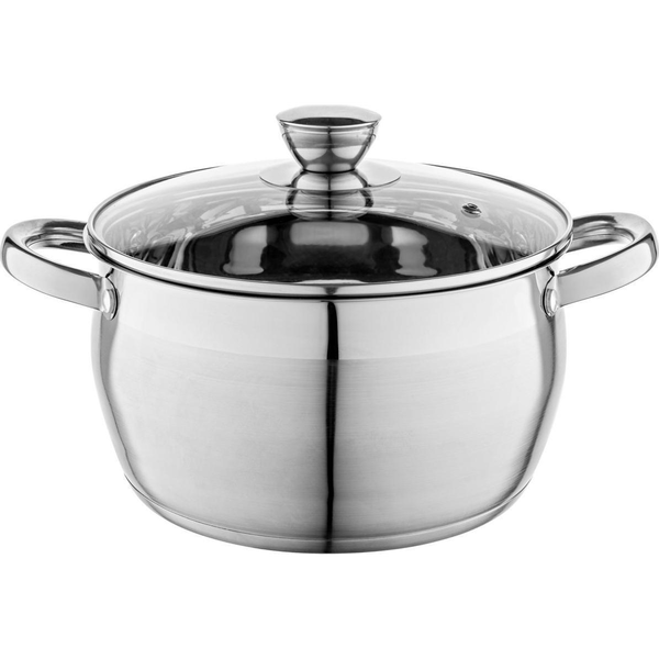 Florina GARNEK INOX OLIVER 22 CM 4,3L. Z POKRYWKĄ, IND. (SATYNOWY)