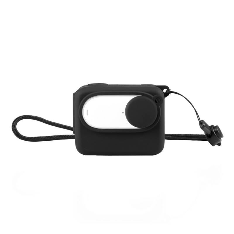 Puluz Insta360 GO 3 szilikon tok lencsevédővel fekete (PU876B) (PU876B)