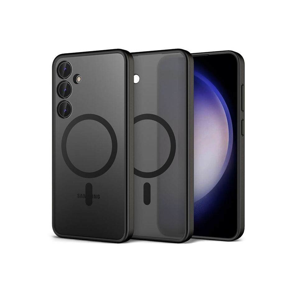 Tech-Protect Magmat Magsafe Samsung Galaxy S24 Hátlapvédő Tok - Fekete (TP690510)