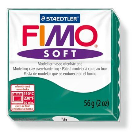FIMO "Soft" gyurma 56g égethető smaragdzöld (8020-56)