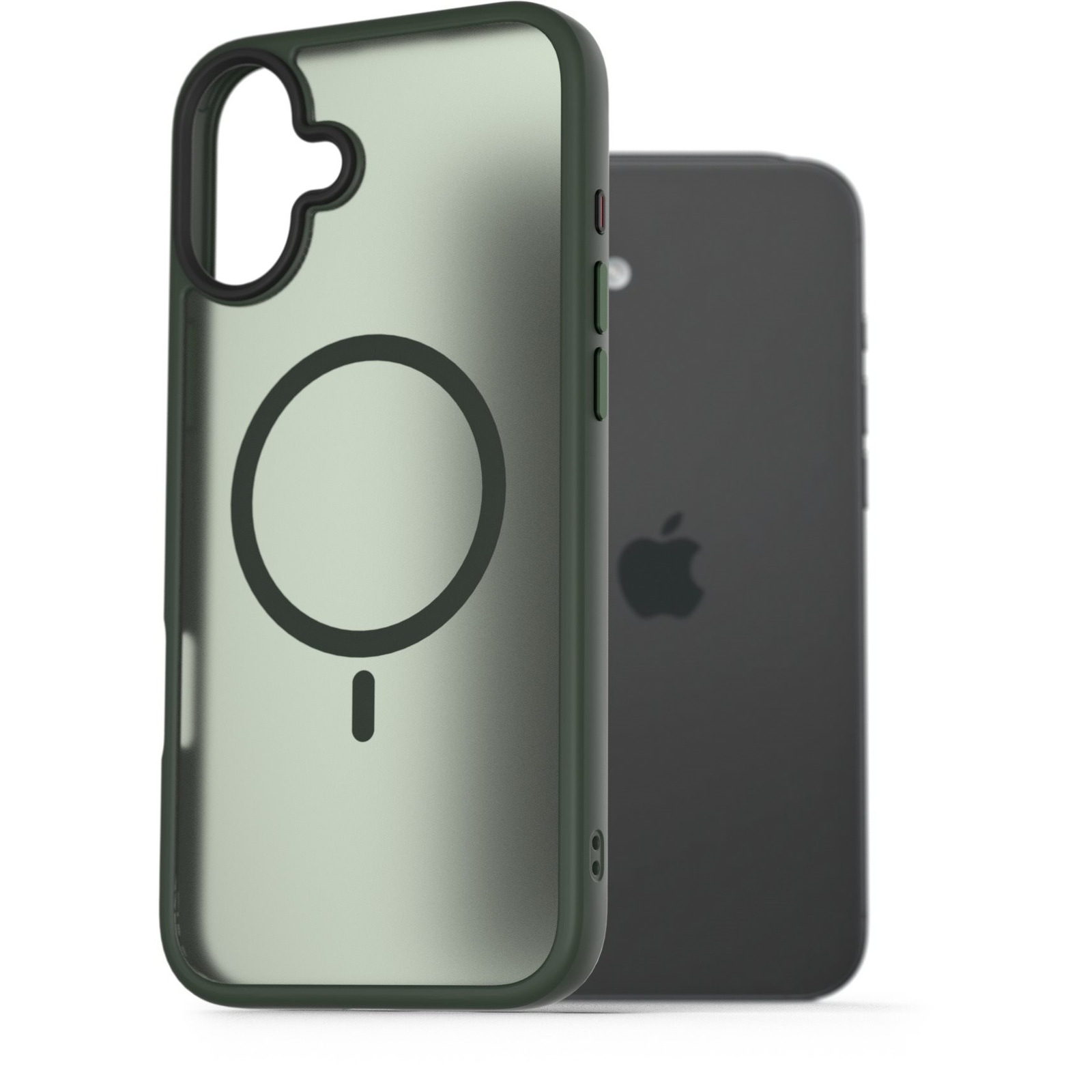 AlzaGuard Matte Case iPhone 16 Plus Magsafe zöld tok (AGD-PCMM58G)