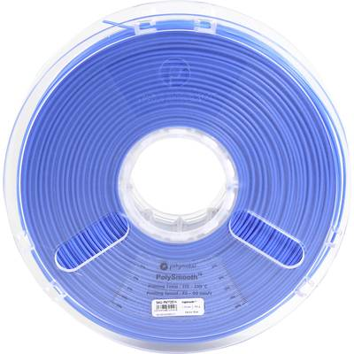 Polymaker 1612152 3D nyomtatószál PolySmooth 1.75 mm Kék 750 g (1612152)