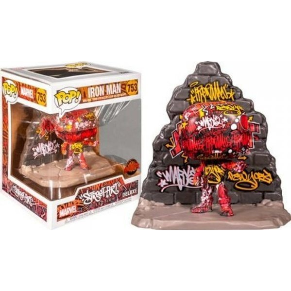 Figurka Funko Pop Figurki Superbohaterów Funko POP MARVEL DELUXE IRON MAN STREET ART GRAFITTI DECO N 753