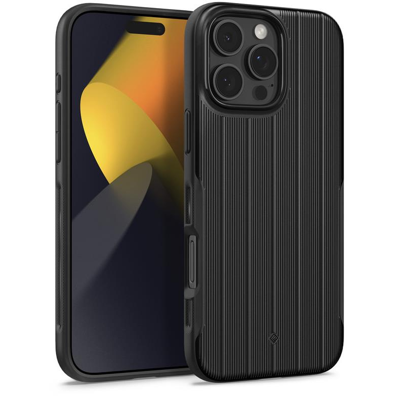 Spigen Caseology Dual Grip MagSafe Onyx Black iPhone 16 Pro tok (ACS08179)