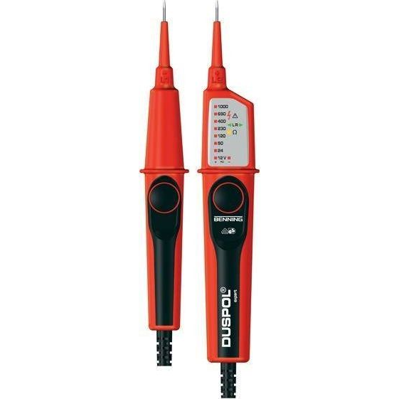 Kétpólusú feszültségvizsgáló, CAT IV 600 V, CAT III 1000 V, Benning DUSPOL Expert (BG050262)