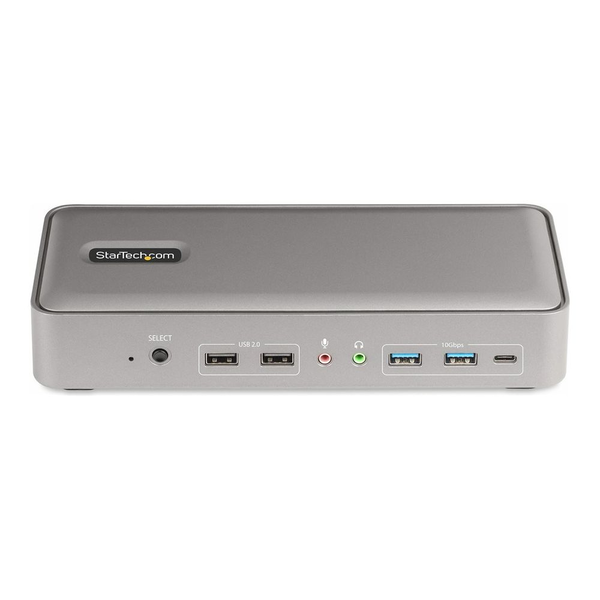 StarTech.com 129UE-USBC-KVM-DOCK KVM Switch Sølv
