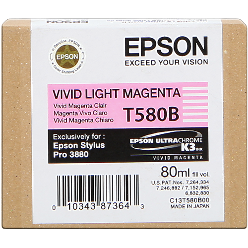 Epson T580B00 atramentová náplň 1 kusov Originál Živá svetlo purpurová