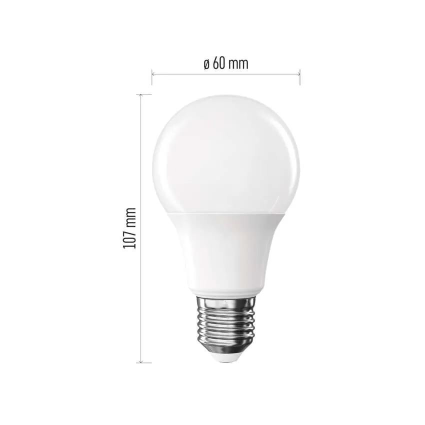 Emos Classic A60 / E27 / 7W (60W) / 806 lm / természetes fehér LED izzó (ZQ5E43) (ZQ5E43)