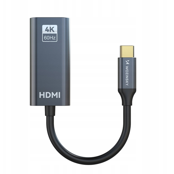 Adapter Wozinsky WACH-01 USB-C - HDMI 4K 60Hz - czarny