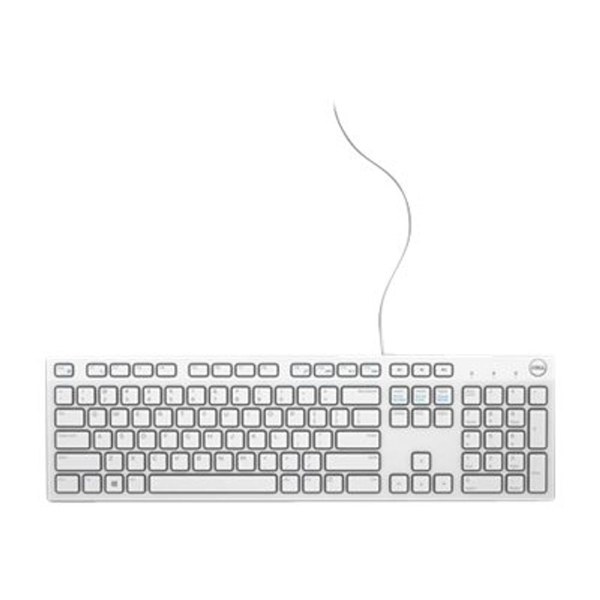 DELL KB216 tastatur Universel USB QWERTZ Tysk Hvid