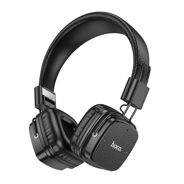 Hoco W56 bluetooth fejhallgató SZTEREO (v5.4, 3.5mm jack aljzat) FEKETE (W56_BLK) (W56_BLK)