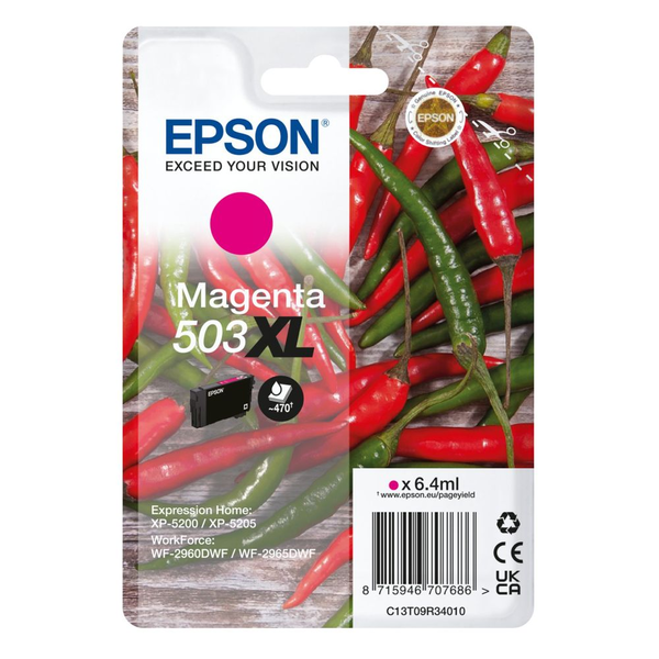 Epson 503XL cartucho de tinta 1 pieza(s) Original Alto rendimiento (XL) Magenta