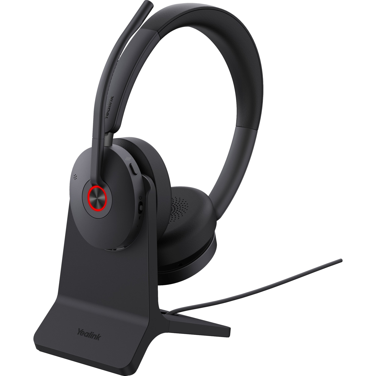 Yealink BH74 + Stand UC USB-C/A Headset Vezeték nélküli Fejpánt Iroda/telefonos ügyfélközpont USB Type-C / USB Type-A Bluetooth Dokkoló Fekete (1208684)