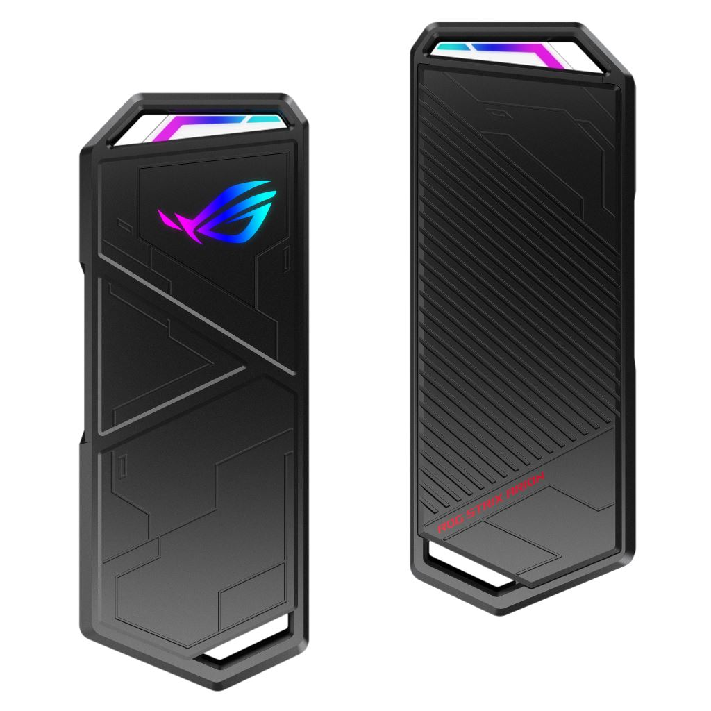 ASUS ROG Strix Arion M.2 NVMe SSD ház USB 3.2 GEN2 Type-C (10 Gbps) csavarhúzó nélküli szerelés, hővezető lapkákkal (ESD-S1C/BLK/G/AS) (ESD-S1C/BLK/G/AS)