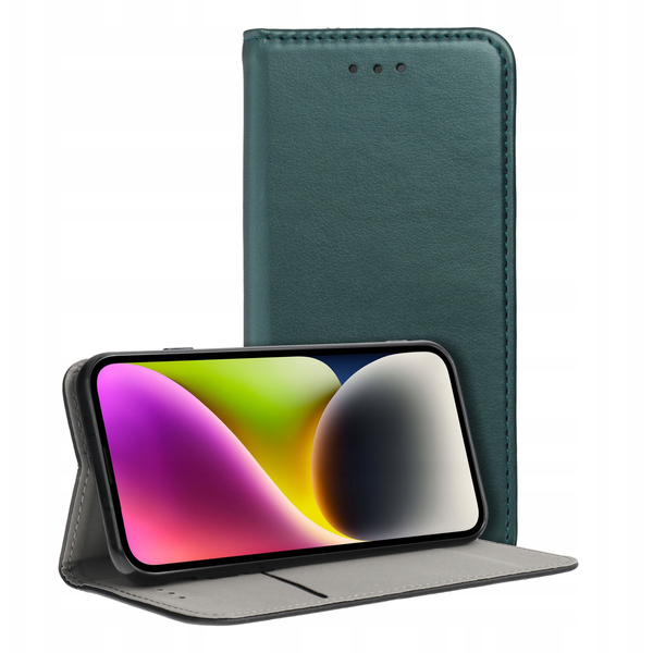 ZONE Magnet Book oldalra nyitható tok Motorola Moto G35 zöld