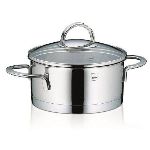 Kela lábas üvegfedéllel CAILIN rozsdamentes acél 1,5 l (KL-10955)