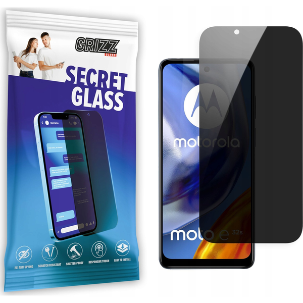  GrizzGlass Szkło prywatyzujące GrizzGlass SecretGlass Motorola Moto E32s