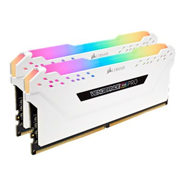 Памет Corsair Vengeance XMP 2.0 White Heatspreader, 32GB (2x16GB), DDR4, 2666MHz, , CL 16, RGB