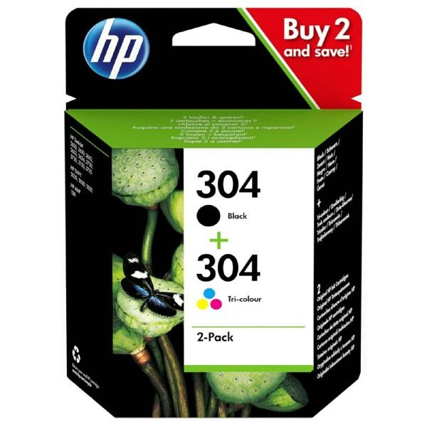 HP 304 мултипак с мастилни касети, черно и цветно