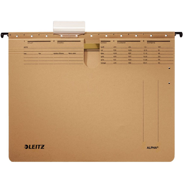 Leitz ALPHA cartella sospesa e accessorio A4 Cartoncino Marrone