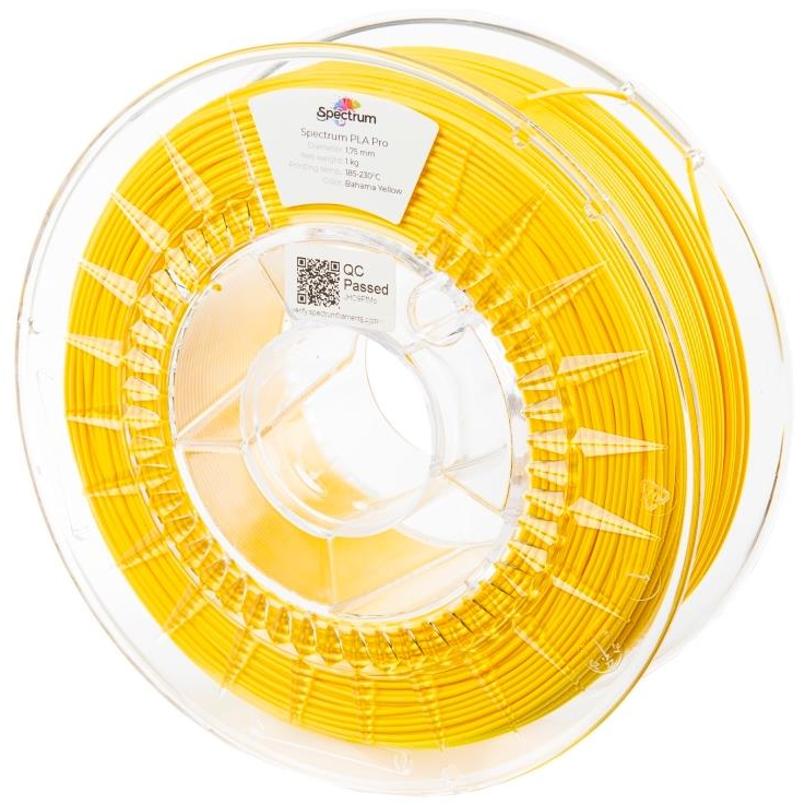 Spectrum 3D nyomtatószál, PLA Pro, 1,75 mm, Bahama Yellow, 1 kg (80107)