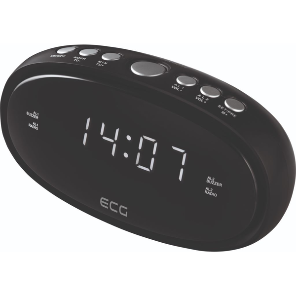 ECG RB 010 Rádiós ébresztőóra fekete