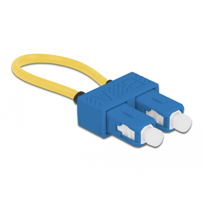 Delock Optikai szálas hurok adapter SC / UPC szimpla mód kék (86920) (86920)