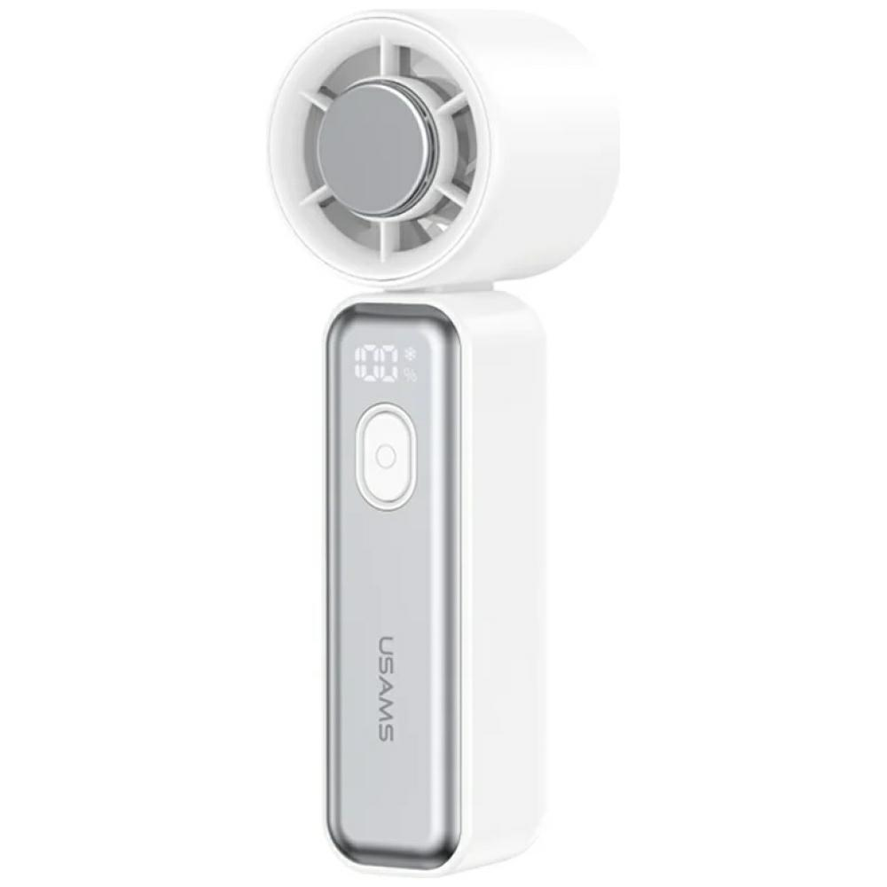Mini ventilátor Usams Ice-Cooling Digital High-Speed biely
