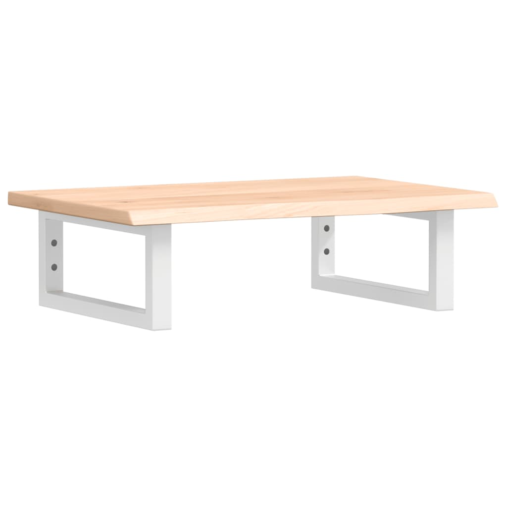 acél és tömör tölgyfa falra szerelhető mosdópolc (3302540)