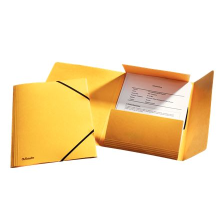 Esselte Rainbow 3-pólyás gumis mappa sárga (26591) (esselte26591)