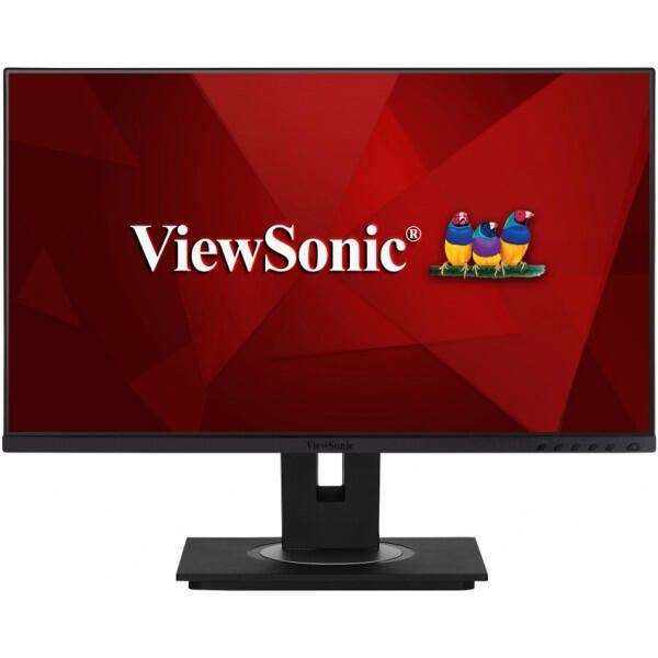 Монитор ViewSonic 24", IPS, Full HD, 75Hz, 5ms, HDMI, Display Port, USB Type-C, USB, Черен, VG2456