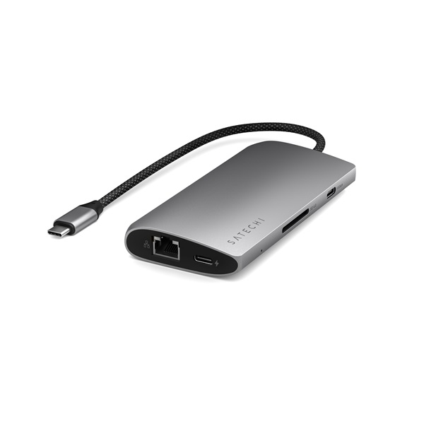 Satechi ST-P8KEM Type-C 8K HDMI asztroszürke HUB (ST-P8KEM)