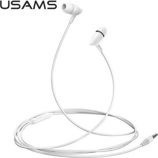 Slúchadlá USAMS stereo EP-37 3,5 mm biele HSEP3702 (66262-uniw)