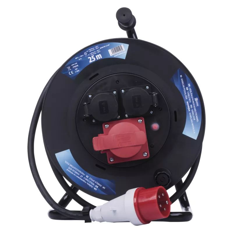 Emos P192250 Kábeldob gumi 3 aljzat 25m (P192250)