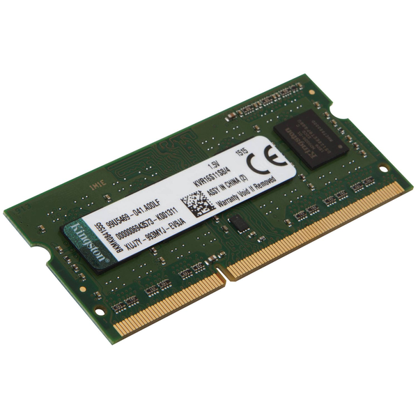 Kingston Technology ValueRAM 4GB DDR3-1600 memoria 1 x 4 GB 1600 MHz
